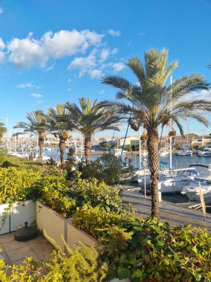 Cap Capistol Studio avec terrasse, vue port Agde Esterno foto