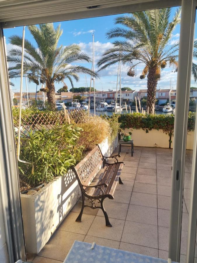 Cap Capistol Studio avec terrasse, vue port Agde Esterno foto